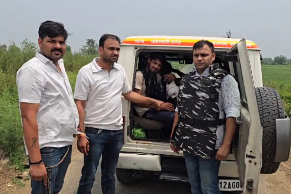 🔫 “मुजफ्फरनगर में मुठभेड़!”🚨 “इनामी गोकश शौकीन घायल”📍 “बुढ़ाना जंगल में चला ऑपरेशन”